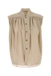 Philosophy Di Lorenzo Serafini Cappuccino Polyester Blend Shirt In Neutral