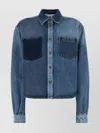 Philosophy Di Lorenzo Serafini Denim Shirt With Chest Pockets And Contrast Panel