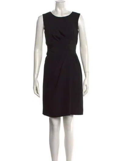 Pre-owned Philosophy Di Alberta Ferretti Scoop Neck Knee-length Dress In Black