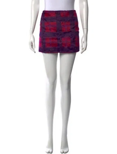 Pre-owned Philosophy Di Alberta Ferretti Vintage Mini Skirt In Purple