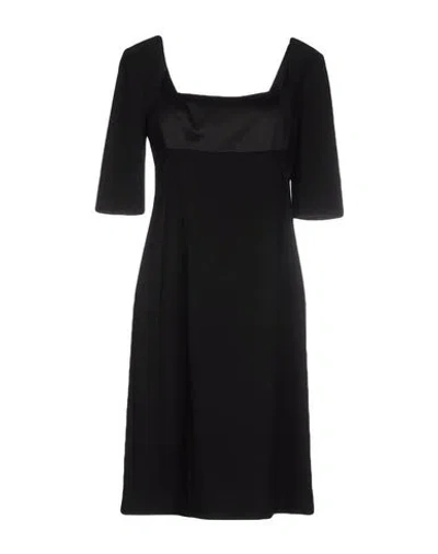Philosophy Di Alberta Ferretti Woman Midi Dress Black Size 8 Polyethylene, Rayon, Elastane