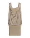 Philosophy Di Alberta Ferretti Woman Mini Dress Beige Size 8 Rayon In Beige