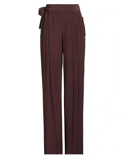 Philosophy Di Alberta Ferretti Woman Pants Chocolate Brown Size 8 Rayon