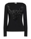 Philosophy Di Alberta Ferretti Woman T-shirt Black Size 10 Cotton, Elastane