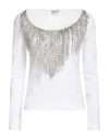 Philosophy Di Alberta Ferretti Woman T-shirt White Size 8 Cotton, Elastane
