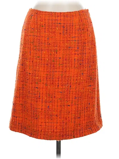 Pre-owned Philosophy Di Alberta Ferretti Wool Skirt In Orange
