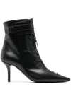 Philosophy Di Lorenzo Serafini 100mm Leather Ankle Boots In Black