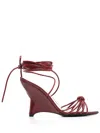 Philosophy Di Lorenzo Serafini 100mm Wedge Sandals In Red
