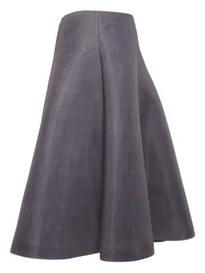 Philosophy Di Lorenzo Serafini A-line Midi Skirt In Brown
