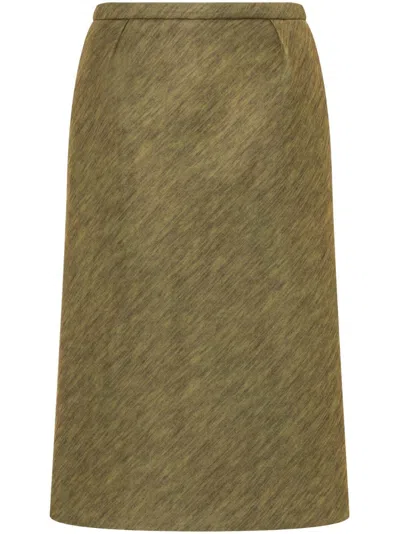 Philosophy Di Lorenzo Serafini A-line Midi Skirt In Green