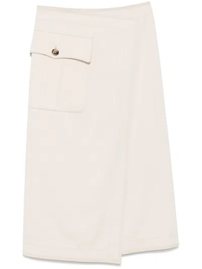Philosophy Di Lorenzo Serafini A-line Midi Skirt In Neutrals