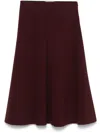 Philosophy Di Lorenzo Serafini Pleated Midi Skirt In Red