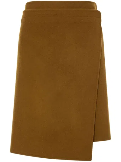 Philosophy Di Lorenzo Serafini A-line Wrap Skirt In Brown