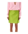 Philosophy Di Lorenzo Serafini Wraparound-style Mini Skirt In Green