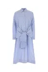 Philosophy Di Lorenzo Serafini Shirt-style Striped Cotton Blend Chemisier Dress