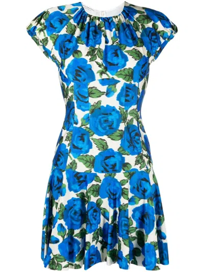 Philosophy Di Lorenzo Serafini All-over Floral Print Dress In Multicolour