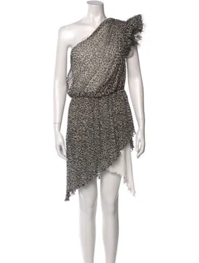 Pre-owned Philosophy Di Lorenzo Serafini Animal Print Knee-length Dress In Multi