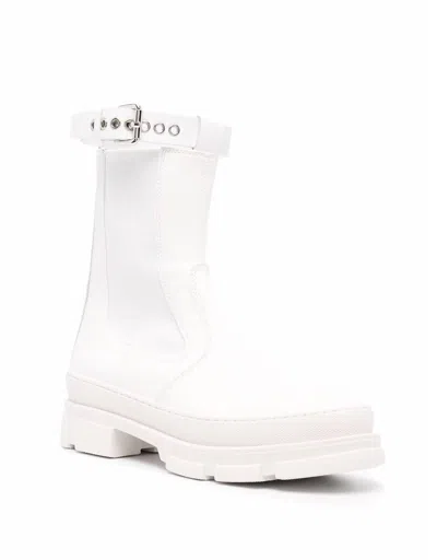 Philosophy Di Lorenzo Serafini Ankle Boots With Strap In White