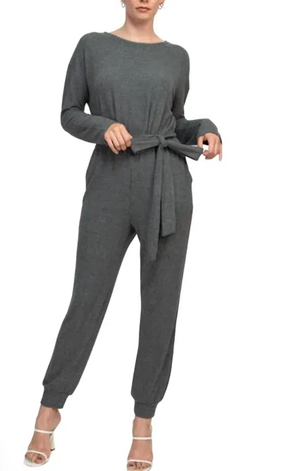 Philosophy Di Lorenzo Serafini Around The Town Jumpsuit In Heather Grey In Gray