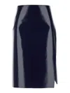 Philosophy Di Lorenzo Serafini Asymmetric Hem Wrapped Midi Skirt In Blu