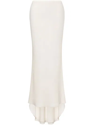 Philosophy Di Lorenzo Serafini Asymmetric Maxi Skirt In White
