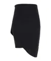Philosophy Di Lorenzo Serafini Asymmetric Plissé Mini Skirt In Black