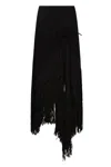 Philosophy Di Lorenzo Serafini Elastic Fringed Maxi Skirt