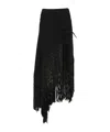 Philosophy Di Lorenzo Serafini Elastic Fringed Maxi Skirt