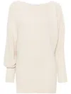Philosophy Di Lorenzo Serafini Asymmetric Sweater In Neutrals