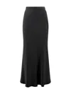 Philosophy Di Lorenzo Serafini Satin Flared Midi Skirt In Black