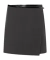 Philosophy Di Lorenzo Serafini Wool Blend Mini Skirt In Black