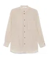Philosophy Di Lorenzo Serafini Band-collar Shirt In Neutral