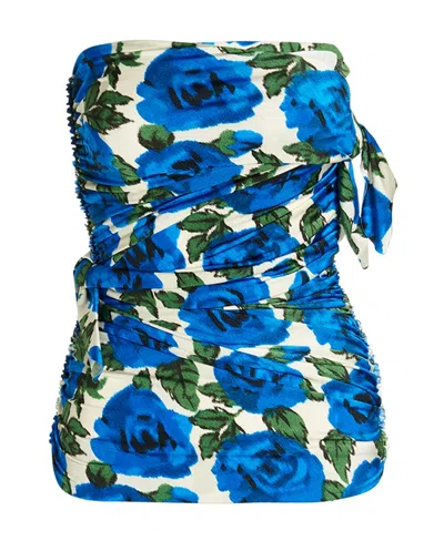 Philosophy Di Lorenzo Serafini Bare-shoulder Blouse In Blue