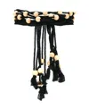 Philosophy Di Lorenzo Serafini Beaded Fringed Belt In Black