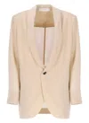 Philosophy Di Lorenzo Serafini Beige Cotton Blend Blazer In Neutral
