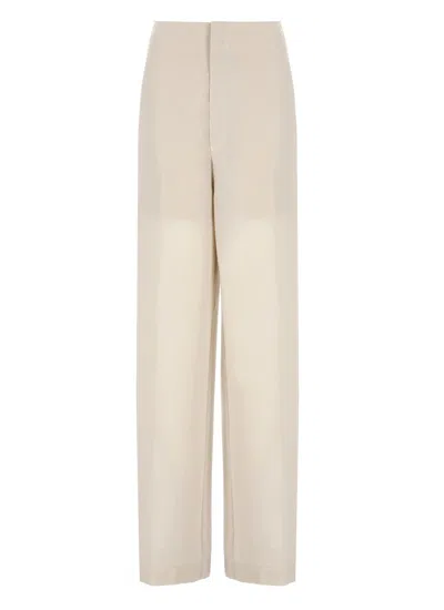 Philosophy Di Lorenzo Serafini Beige Cotton Blend Pants In Neutral