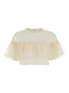 Philosophy Di Lorenzo Serafini Maglia Nylon Crepe In Beige