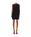 Philosophy Di Lorenzo Serafini Belt Detail Mini Dress In Black