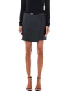 Philosophy Di Lorenzo Serafini Straight Hem Mini Skirt In Grey