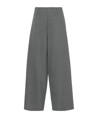 Philosophy Di Lorenzo Serafini Wide-leg Tailored Trousers In Gray