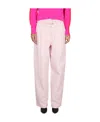 Shop Philosophy Di Lorenzo Serafini Belt Ring Denim Trousers In Pink