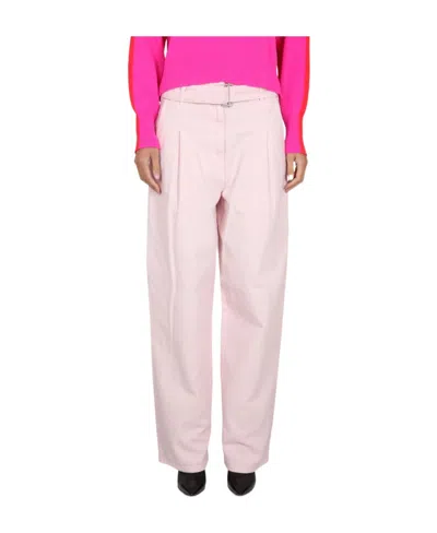 PHILOSOPHY DI LORENZO SERAFINI BELT RING DENIM TROUSERS