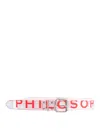 Philosophy Di Lorenzo Serafini Belt With Logo In Red