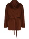 Philosophy Di Lorenzo Serafini Belted Coat In Braun