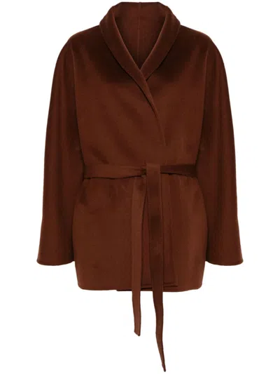 Philosophy Di Lorenzo Serafini Belted Coat In Braun