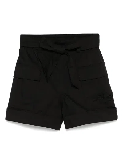 Philosophy Di Lorenzo Serafini Kids' Belted Shorts In Black