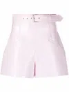 Philosophy Di Lorenzo Serafini Belted Structured Shorts In Pink