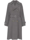 Philosophy Di Lorenzo Serafini Belted Trench Coat In Grey