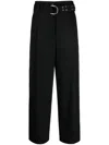 Philosophy Di Lorenzo Serafini Belted Wide Leg Teousers In Black