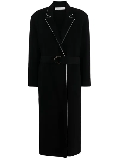 Philosophy Di Lorenzo Serafini Belted Wool Coat In Black